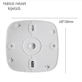 Otthoni szén-monoxid riasztó, vezeték nélküli CO detektor, D-616 modell, 180° észlelés, hang- és fényriasztás, falra szerelhető