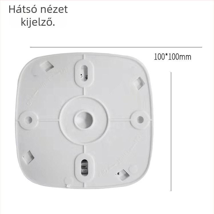 Otthoni szén-monoxid riasztó, vezeték nélküli CO detektor, D-616 modell, 180° észlelés, hang- és fényriasztás, falra szerelhető