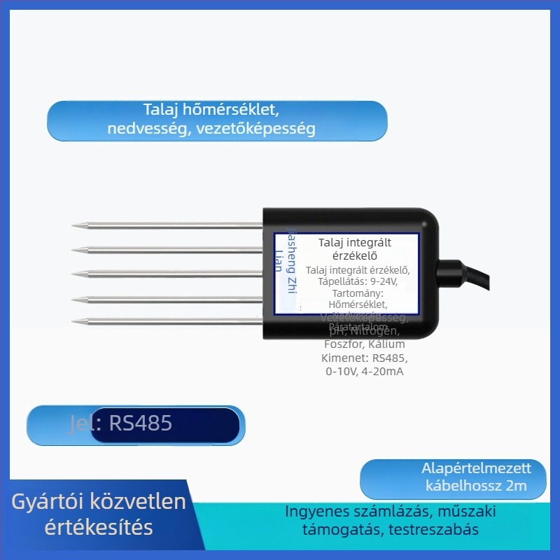 Talajhőmérséklet- és nedvességérzékelő nehézfémek detektálásával, JS-SENSOR-SOIL modell
