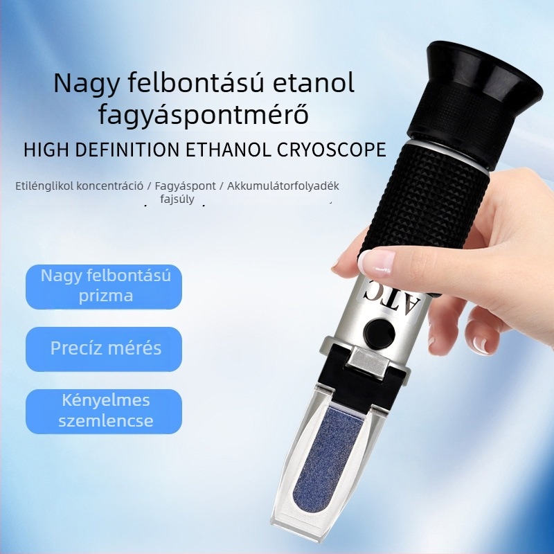CJM-021 Prizmás Refraktométer autóhasználatra – urea-koncentráció mérése és fagyáspont-észlelés etilén-glikol antifagyban és metanol alapú ablaktisztító folyadékban
