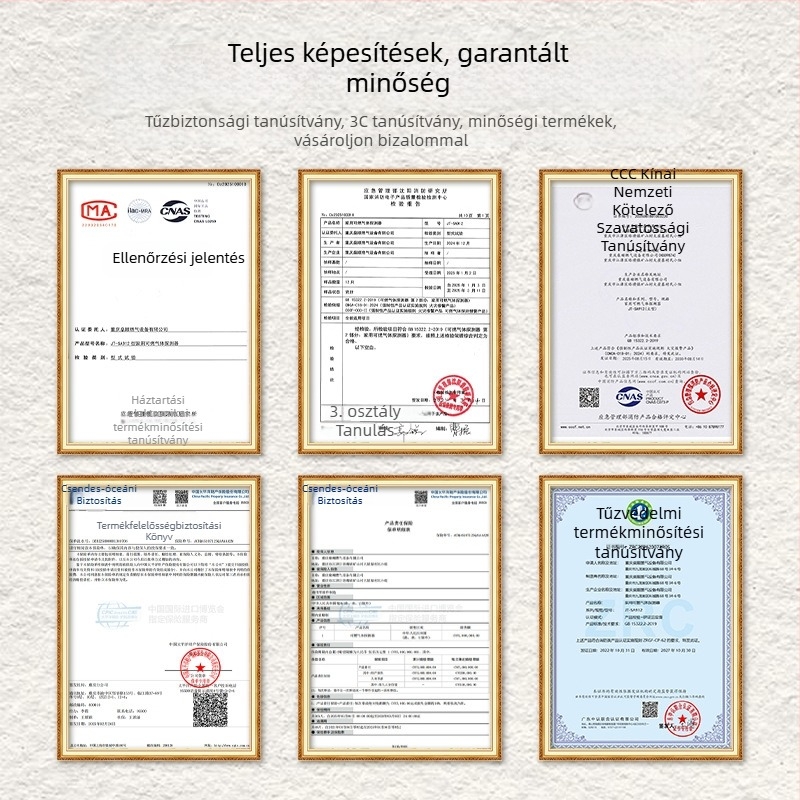 Családi gázriasztó CO/metán detektálással, fix típusú, 20 m²-es hatókör, 8%-os pontosság, 220V