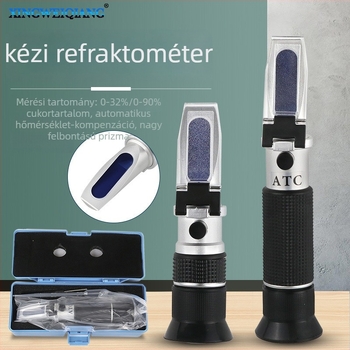 Kézi refraktométer 0-32 Brix, hordozható élelmiszerek és italok cukortartalmának mérésére, Xing wei qiang