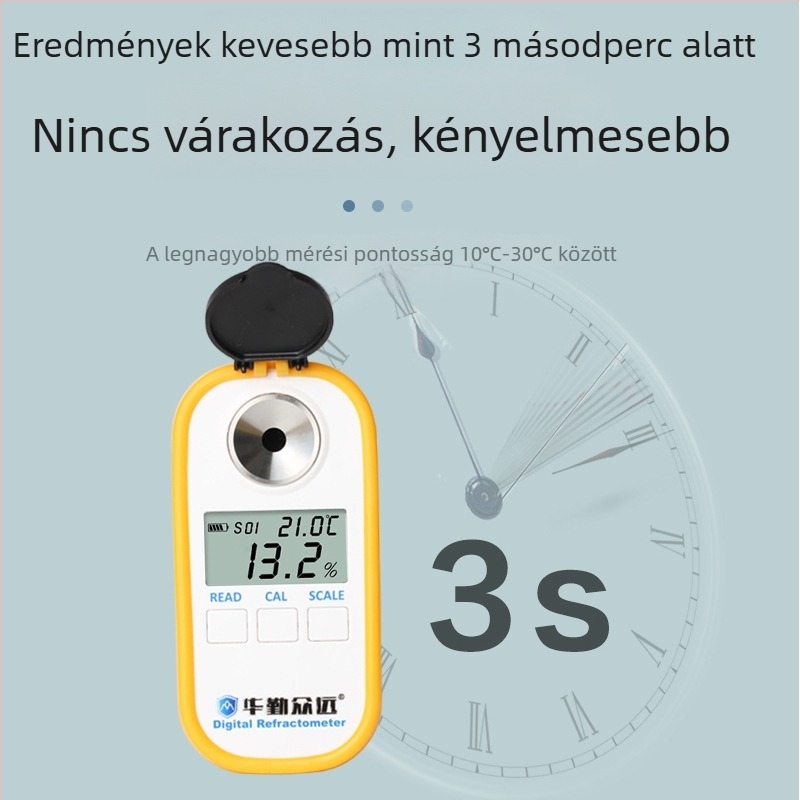 DR301 Méz-koncentrációt mérő refraktométer digitális kijelzővel és nedvességméréssel