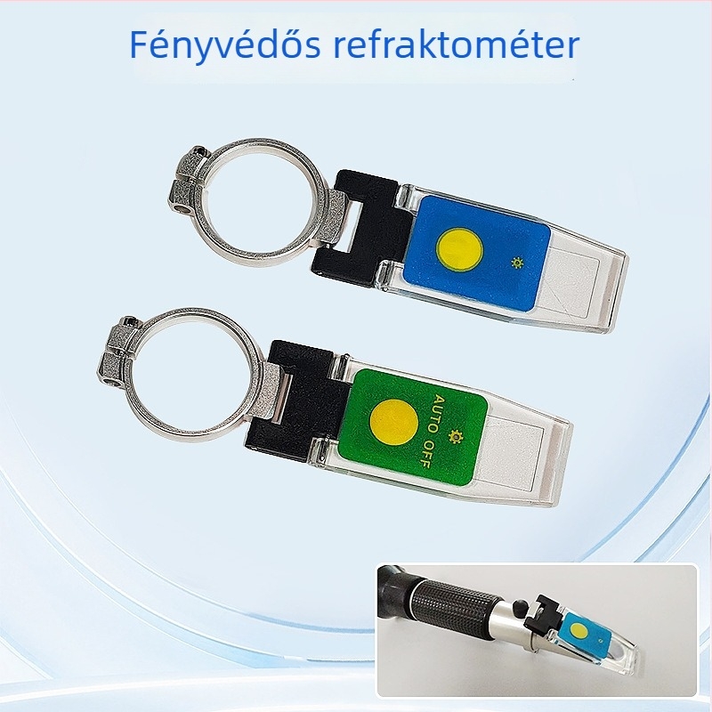 Kézi refraktométer lámpafedéllel, kompatibil különböző refraktométer-modellekkel, cukor- és sótartalom mérésére