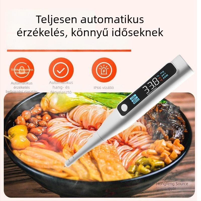 Elektronikus sómérő és salinitásmérő élelmiszer-sóoldathoz, magas pontosságú tengervíz-hidrométer