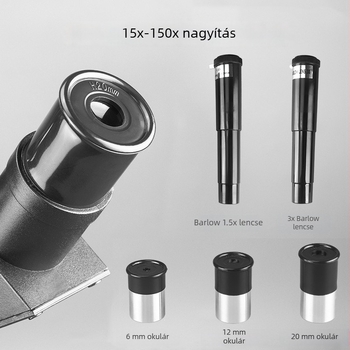 Nagy átmérőjű, nagy nagyítással és HD optikával rendelkező csillagászati távcső; csillagok és Hold megfigyelésére; kettős használat: égbolt megfigyelés és madármegfigyelés; ideális ajándék gyerekeknek