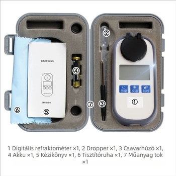 Digitális sótartalom-mérő a tengeri akvakultúrához – Sűrűségmérő, Refraktométer, Sós víz akváriumi felszerelés (műanyag)