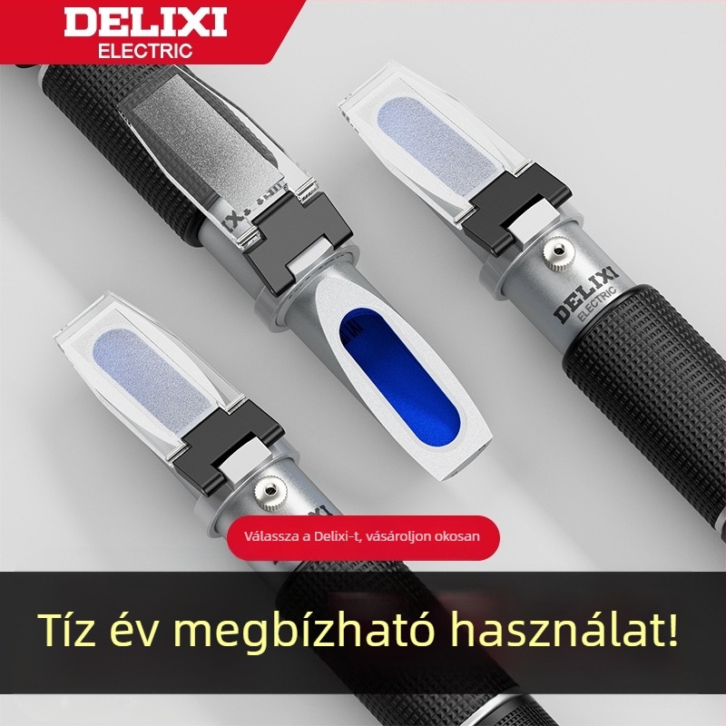 Delixi DLX-ARH100 kézi refraktométer sótartalom és tengervíz-koncentráció mérésére, élelmiszer-ipari alkalmazásokhoz
