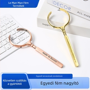 Kézben tartható nagyító, félhold alakú nyílással, olvasáshoz időseknek és diákoknak, az antik fémek azonosításához | Márka: Full of joy