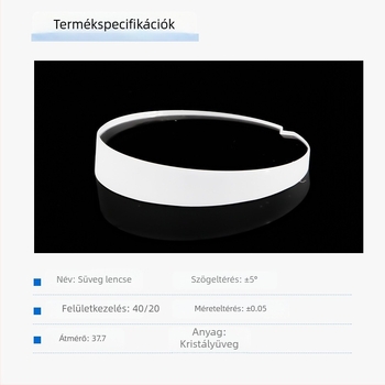 Wedge alakú tükör, nagy pontosságú optikai eszköz, kvarc prizma lencse nagy átengedéssel, testreszabott magas refraktív index
