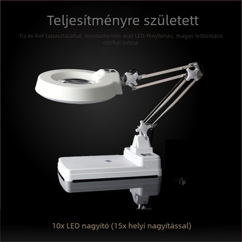 Siqite LT-86C asztali nagyító LED világítással, nagyítás 3x–10x, optikai üveg lencse, modell LT-86C