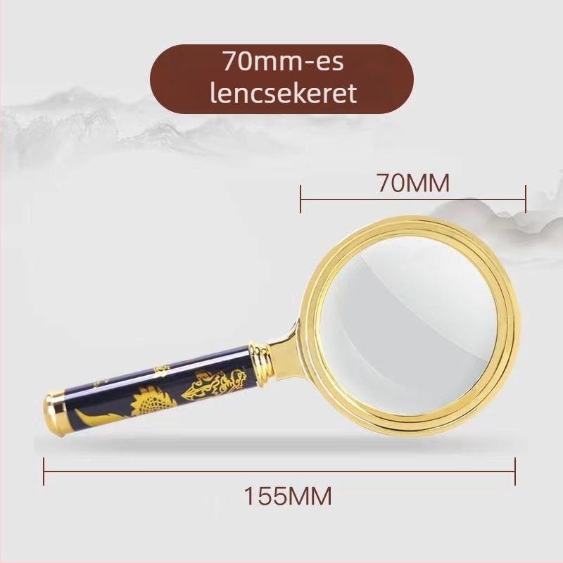 100x HD nagyító olvasáshoz idős korban, presbiopiához és gyermekjavításokhoz