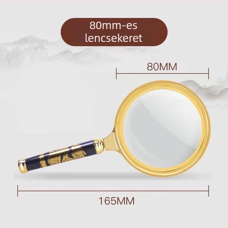 100x HD nagyító olvasáshoz idős korban, presbiopiához és gyermekjavításokhoz