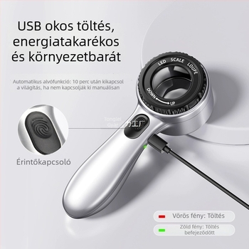 UV-fénnyel és USB-töltéssel ellátott nagyító, magas nagyítás skálával, márka TONGLEI, modell TLMCQESSKROFQEWOKRZMOFZMGP
