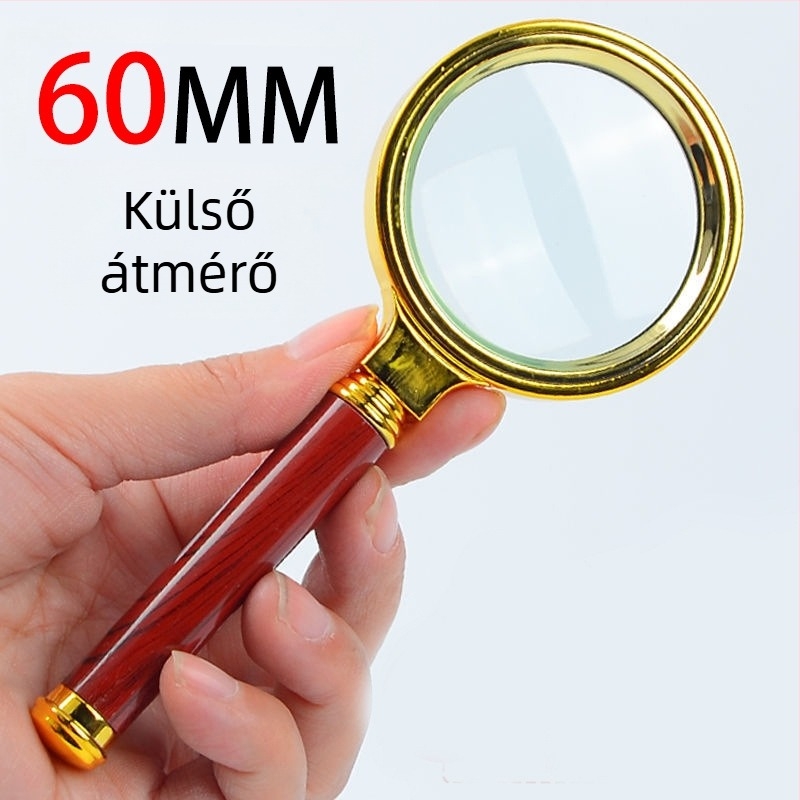 Kézi nagyító 20x, HD felbontású, olvasáshoz, javításhoz és értékeléshez