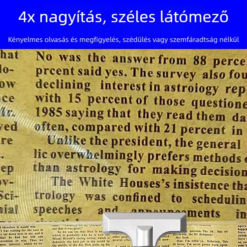 Fresnel lencsés nagyító F8912j, Xingte márka, Zhejiang eredetű