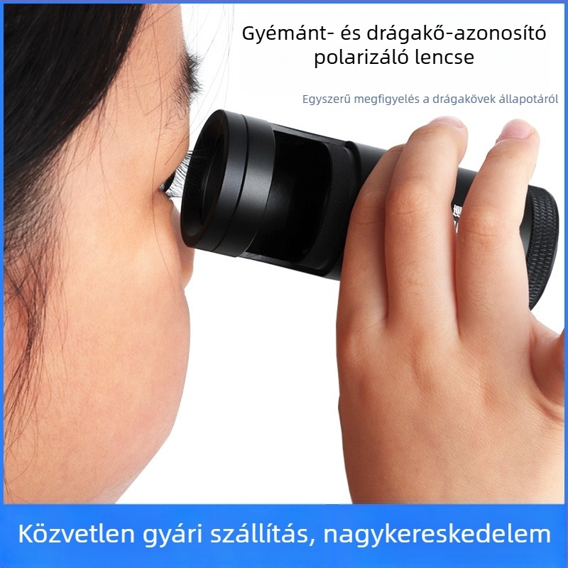 Polarizáló nagyító ékszerekhez és drágakövekhez, gyémánt azonosító műszer, kristályos polarizációs interferenciagömb