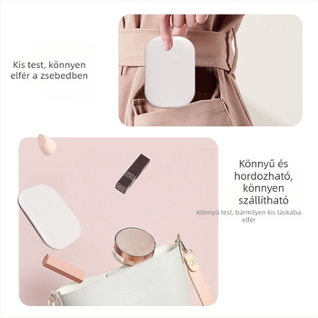 LED világítású sminktükör, 2x nagyítás, ultra vékony, összecsukható, hordozható