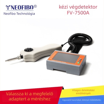Végfelület detektor optikai szálakhoz — Neofibo végellenőrző eszköz, 50x–400x nagyítás, fém vagy műanyag