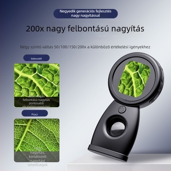 Kézben tartható digitális mikroszkóp éjszakai látással, optikai nagyító, hordozható gyermekeknek szánt tudományos játék kinti felfedezésekhez