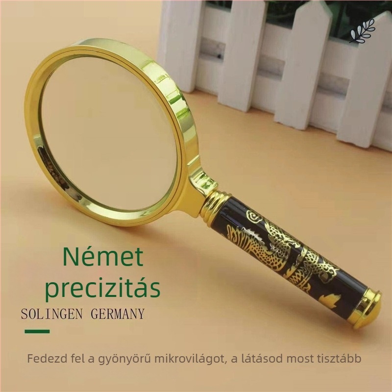 100X/80X nagyítású, HD tisztaságú nagyító tükör, kézben tartható, nem importált