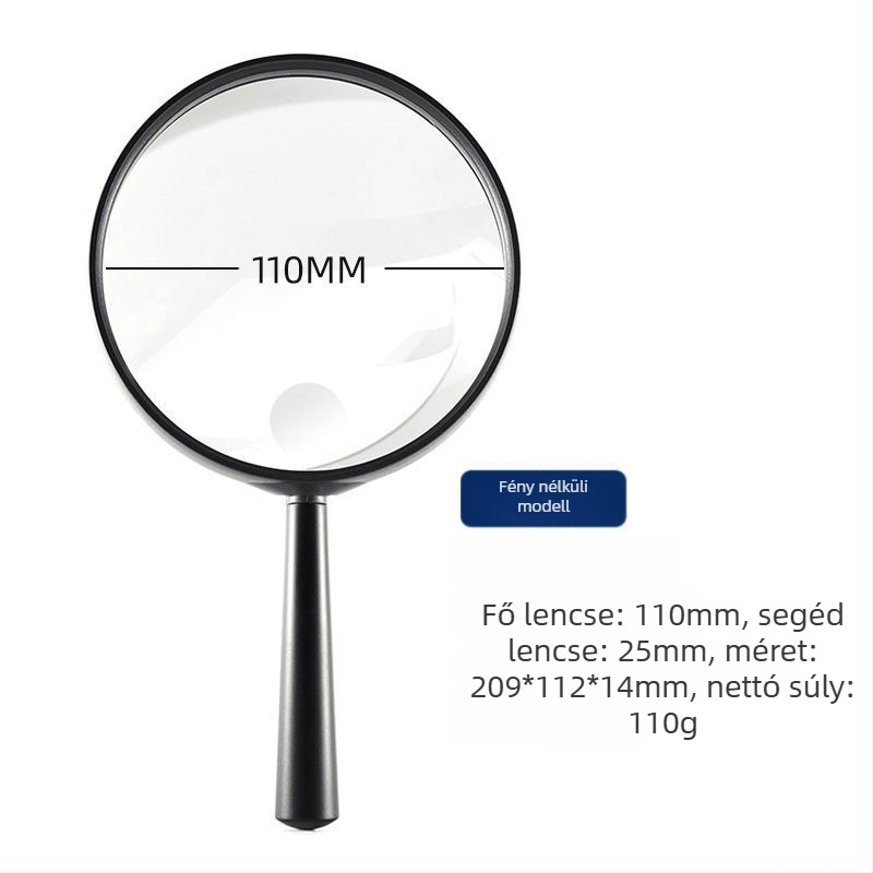Aszferikus nagyító LED-del olvasáshoz, 20x nagyítás (Eredet: Bhután; Importált: Nem; Termékszám: Factory Direct Supply Customization Cross-Border; Márka: Egyéb)