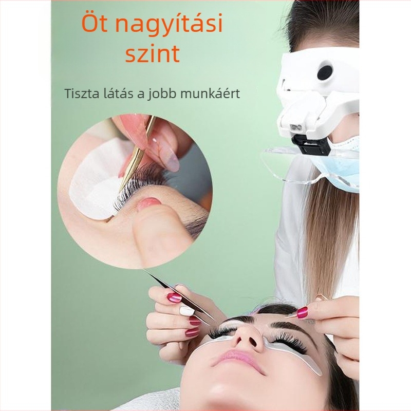 Tiankui Fdj9892bp hordozható nagyító, 3,5x nagyítás, kozmetikai eljárásokhoz és szempilla-extensionshez