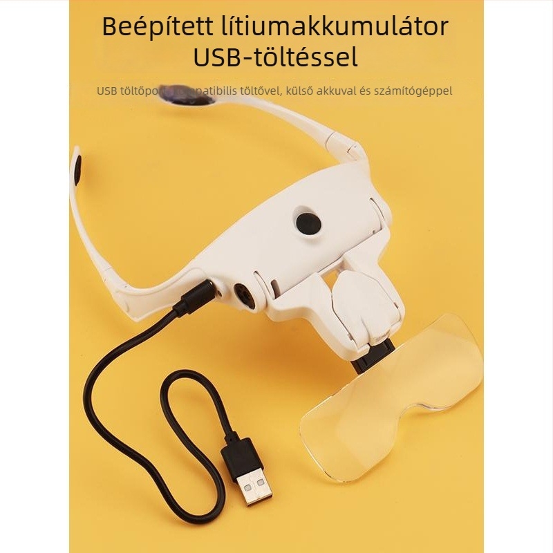 Tiankui Fdj9892bp hordozható nagyító, 3,5x nagyítás, kozmetikai eljárásokhoz és szempilla-extensionshez