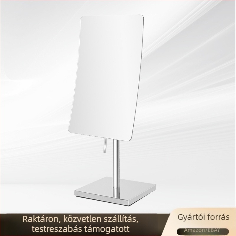 LVYI Green asztali kétszélű sminktükör fémből készült kerettel, ezüst tükrös felülettel