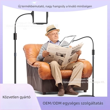 Állványos nagyító 5× nagyítással; anyagok: alumíniumötvözet, rozsdamentes acél, ABS és PMMA; modell 8079-5; márka 5f