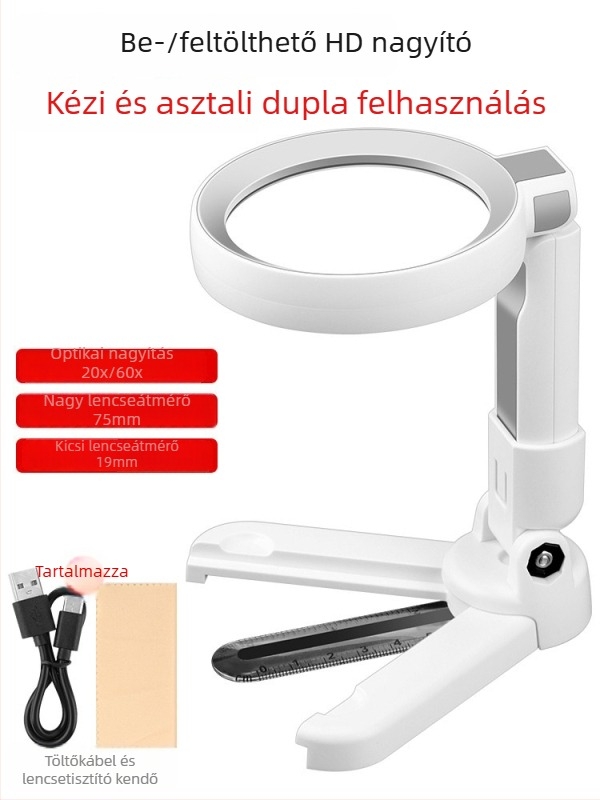 Kézi nagyító, 60x nagyítás, Tiankui Fdjsctsa