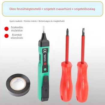 Érintés nélküli feszültségmérő élő- és semleges vezetékekhez, többfunkciós otthoni áramkör detektor, nagy pontosságú töréspont-kereső (Alkalmazási terület: Építőipar)