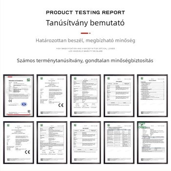 Bei Letv szemüvegjavító nagyító, hat nagyítási szinttel, újratölthető és dupla LED világítással