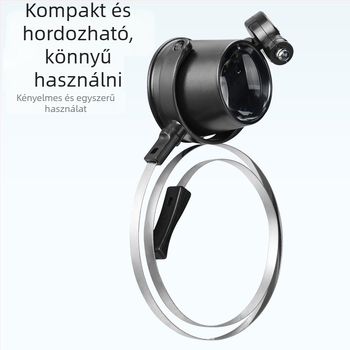 HD nagyítással, fejhez rögzített nagyítóval, idős felhasználóknak, elektronikai javításokhoz és óraszerkezetek lapjainak vizsgálatához