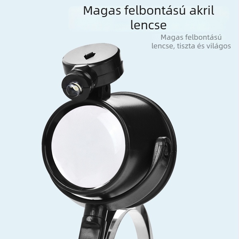 HD nagyítással, fejhez rögzített nagyítóval, idős felhasználóknak, elektronikai javításokhoz és óraszerkezetek lapjainak vizsgálatához