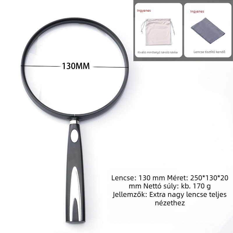 YICHAO kézi nagyító PMMA lencsével, HD, modellek 888-130/888-110