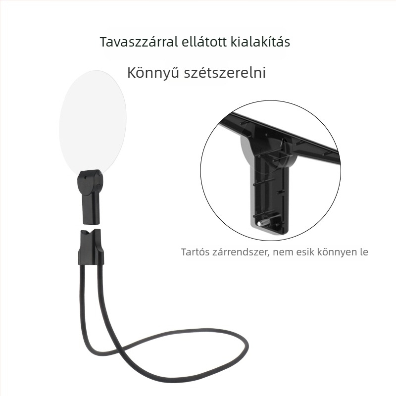 Kerek nyakba akasztható LED világítással, HD nagyítás, könyvek és újságok olvasásához, újratölthető modell