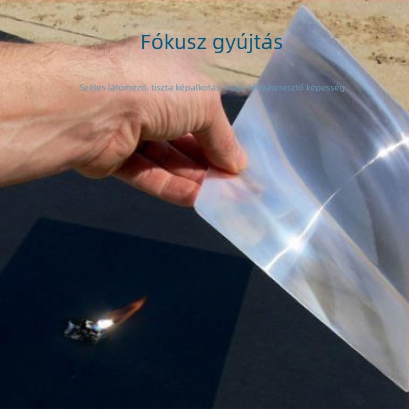 Ultra vékony olvasó nagyító, nagyméretű könyvjelző kártyával, 260×180 mm, 3× nagyítás