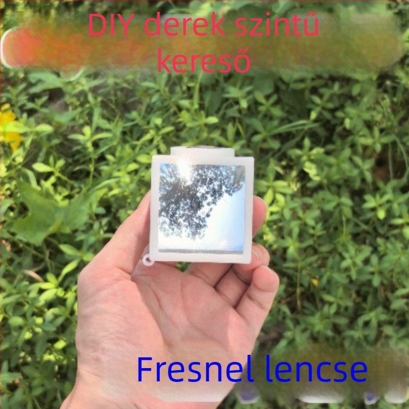 Derék szintű kereső 3D-nyomtatott házzal és Fresnel lencsével