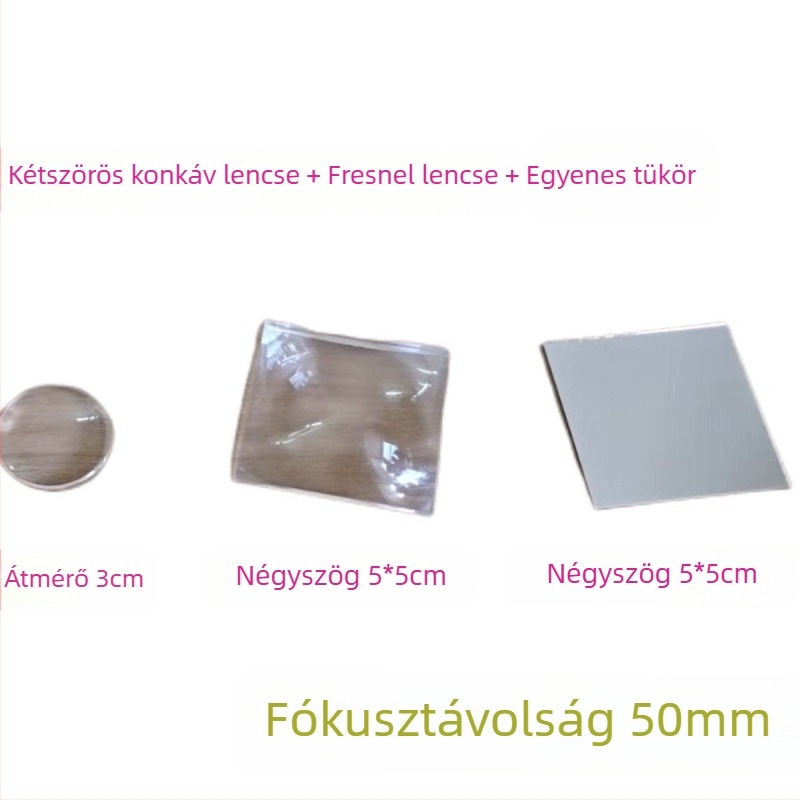 Fresnel lencse keresőhöz - kézműves, DIY, fókusztávolság 50 mm