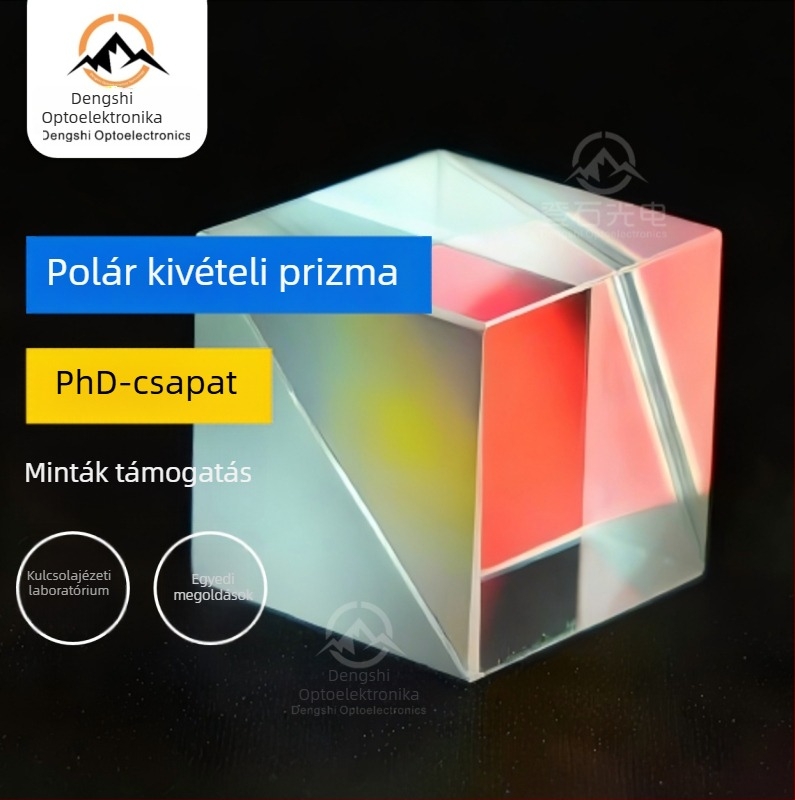 Polarizáció-mentesítő prisma (PBS kocka) optikai kísérletekhez, anyag K9l, testreszabható feldolgozás