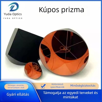 Piramidális prisma optikai bevonattal, 25,4 mm átmérőjű üveglencse, nagy pontosságú
