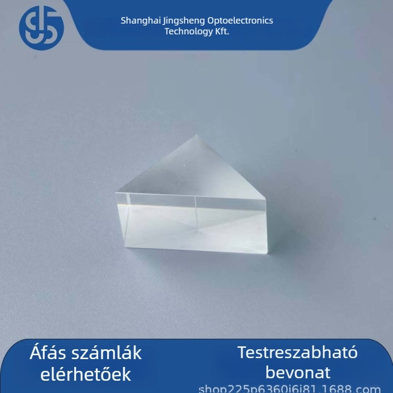 Derékszögű prisma optikai üveg K9-ból, testreszabható, márka Jingsheng