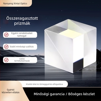 Hexagonális optikai üvegből készült prism, mikrokrisztályos kubikus konstrukció, ragasztott kivitel, spektrométerhez