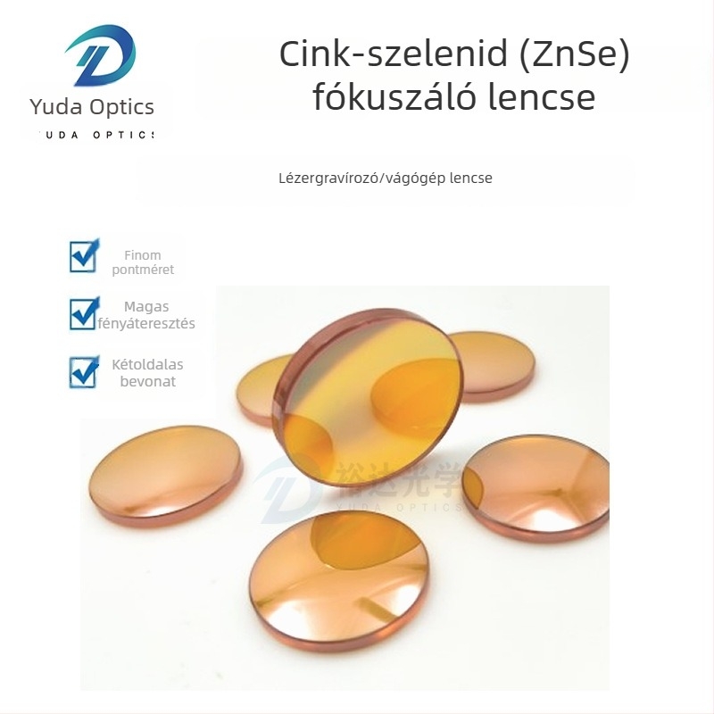CO2 ZnSe fókuszlencse nagy teljesítményű lézerhez, φ25 mm átmérő, gravírozáshoz és vágáshoz
