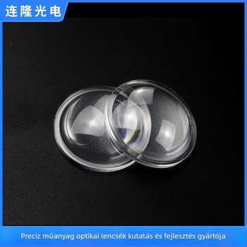 PMMA lencse elemlámpához és projektorhoz, plano-convex kialakítás, 12.5 mm fókusztávolság, 6–60° sugárzási szög, 90% átengedés, modell L-069