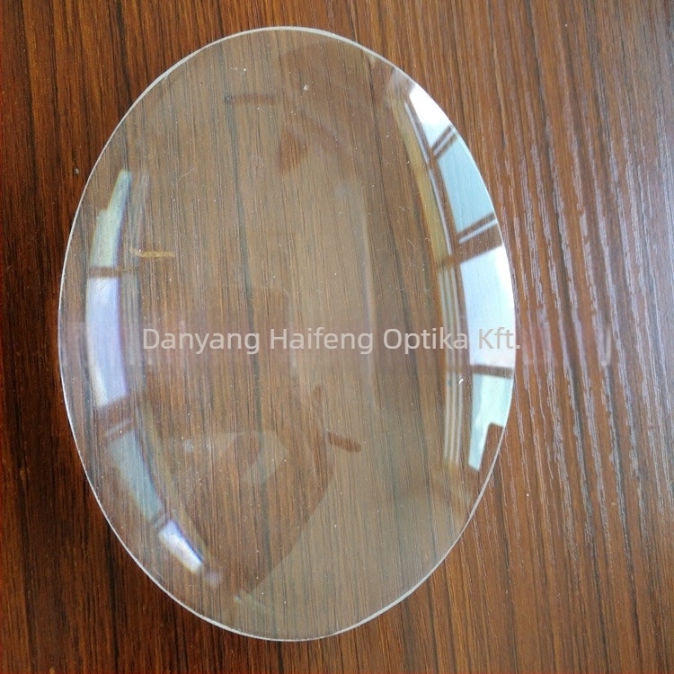 Félhold alakú lencse Haifeng Optical, anyag H-ZBAF5, optikai eszközökhöz
