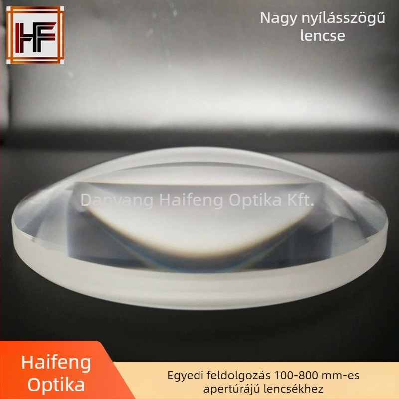 Félhold alakú lencse Haifeng Optical, anyag H-ZBAF5, optikai eszközökhöz
