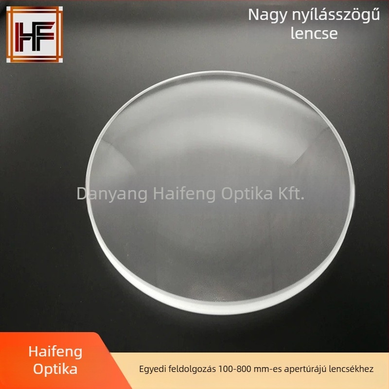 Félhold alakú lencse Haifeng Optical, anyag H-ZBAF5, optikai eszközökhöz