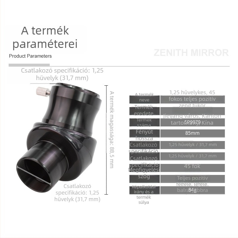 Datyson Lingmao sorozat – 45° zenit tükör teleszkópokhoz, modell 5P9979